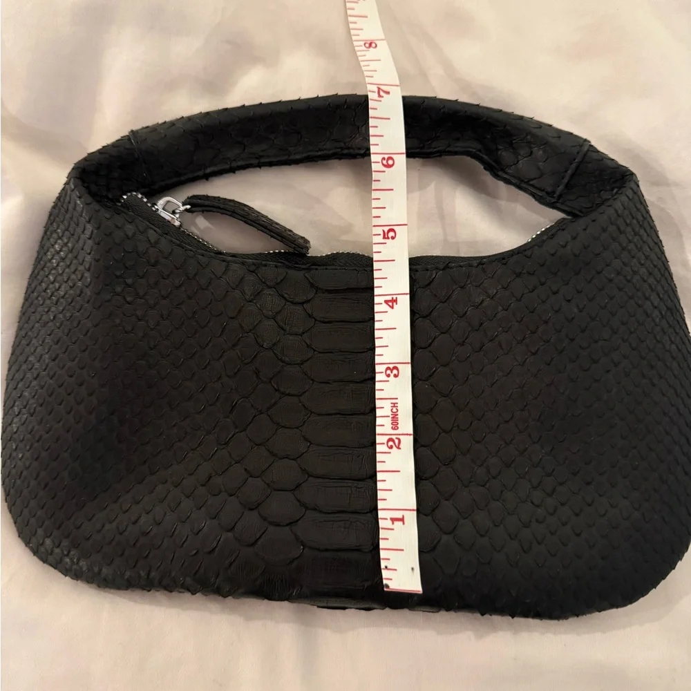 Custom made black python mini bag - Picture 4 of 8